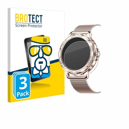 Screenprotector 3 Stuks voor Darmowade Smartwatch 1.2" Beschermglas transparant
