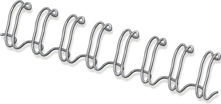 Draadrug Fellowes 12mm 34-rings A4 zilver 100 stuks