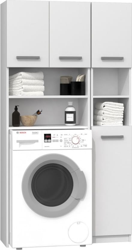 Wasmachine Ombouw Wit Met Extra Kast