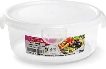 Plasticforte Vershoudbakje vriezer/magnetron - 4x stuks - 700 ml - kunststof