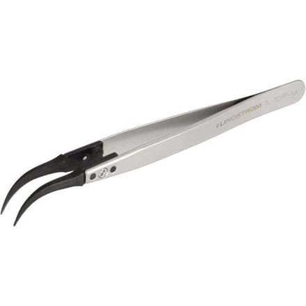 Lindström TL 7CFR-SA Pincet ESD 7CF Plat, gebogen 130 mm