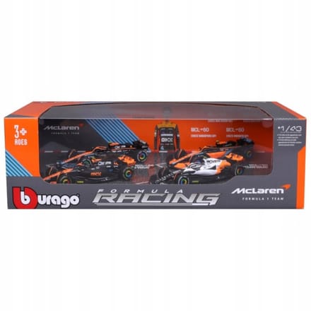 Bburago F1 McLaren raceauto set Lando Norris 1:43 - 4 modellen.