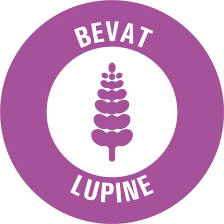 Bevat lupine allergenen sticker op rol 40 mm - 580 per rol