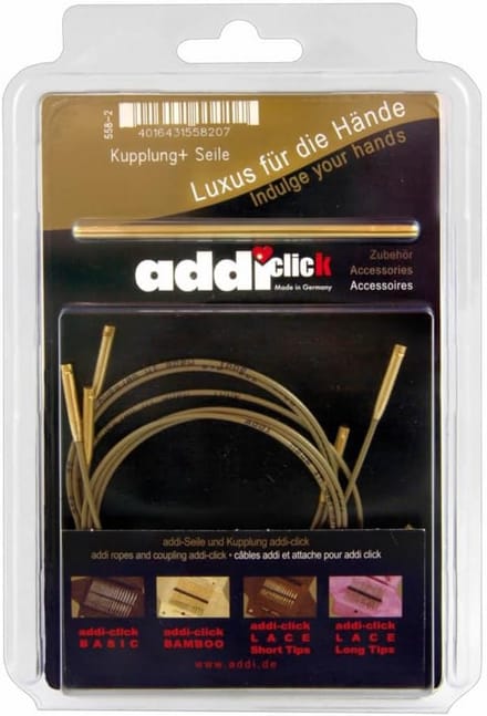 addi Click Bamboo & Olive Wood Set of 3 Cords & 1 Connector Bamboo Set 3 Cords And 1 Connecter