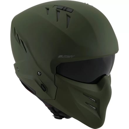 Suomy Armor Plain Mat Groen Jethelm - Helm