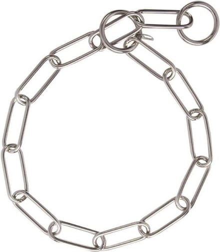 Correctieketting lange ovale schakel - RVS - 3mm x 62cm