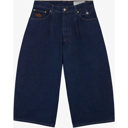 Dark Blue Denim Ballon Shorts