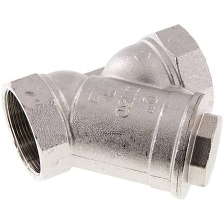 G 2'' Vernikkeld Messing Y-filter 0.5 mm Maaswijdte 20 Bar NBR - SLBN-200