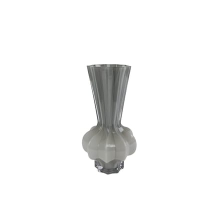 Vaas Tibby S grijs glas 14x14x27cm
