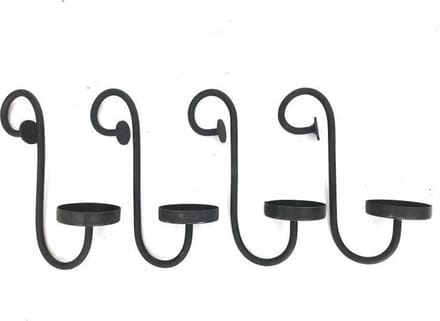 Kaarsenhouder, set van 4 H20  - retro - trendy