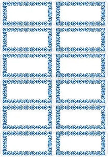 Etiket herma 3742 keuken blauw | 10 stuks