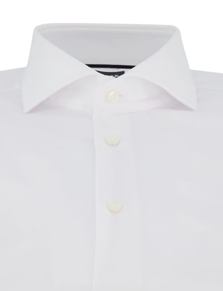 Slim fit zakelijk overhemd van puur katoen