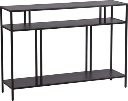 Console tafel Kumlinge metaal 78x110x30 cm zwart [en.casa]