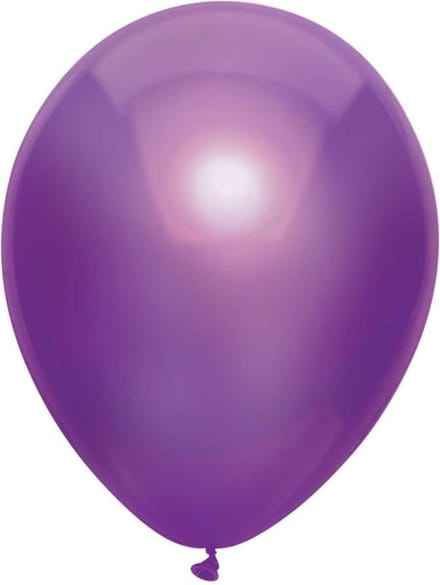 Metallic Ballonnen Paars : 100 Stuks