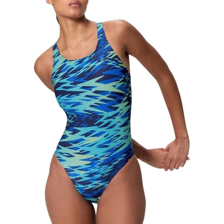 Speedo Hyperboom Allover Print Medalist Badpak Dames