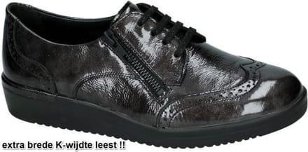Solidus -Dames - grijs donker - lage gesloten schoenen - maat 41.5