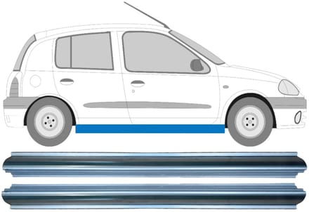 Reparatie dorpel voor Renault Clio II 1998-2012 / Links + Rechts / Set