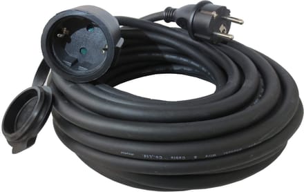 Eurom Verlengsnoer Zwart 10 Meter