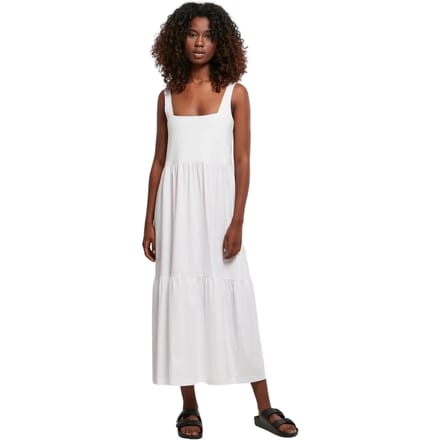 Urban Classics - 7/8 Length Valance Summer Lange jurk - XL - Wit