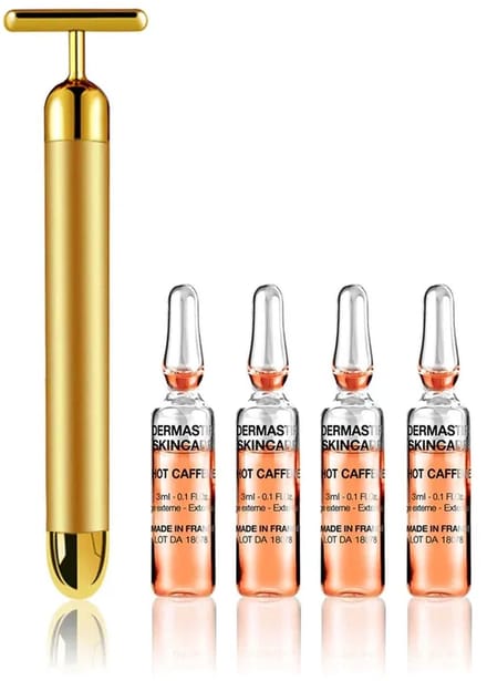 Dermastir cafeïne ampullen tegen cellulitis 16 x 3 ml met een massageroller