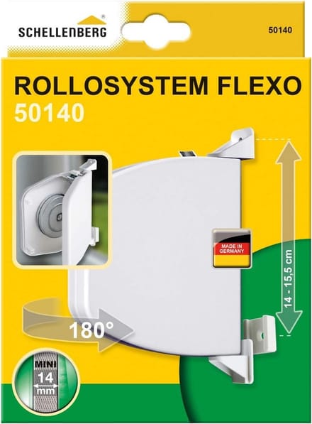Schroefwikkelaar Flexo - Riemwikkelaar - Rolluiken Monteren - Opklapbaar - Gatafstand 14-155 cm - Wit