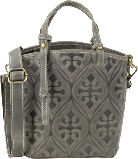 DE LAMASSU®kleine leren dames tas handtas schoudertas echt leer compact model