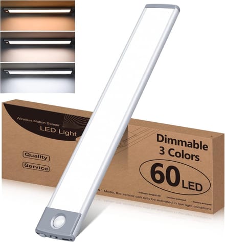 Onder Kast Verlichting met Bewegingssensor en Oplaadbare Batterij - Dimbare LED Lamp met 3 Kleurtemperaturen