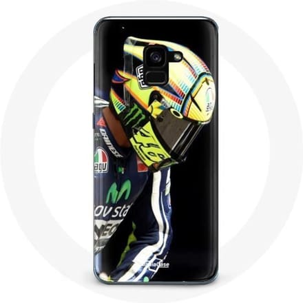 Coque - Valentino Rossi - Galaxy A8 Plus - Souple - Noir - Numéro 46