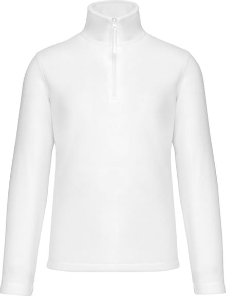 Fleecevest 'Enzo' met ritskraag merk Kariban maat M White