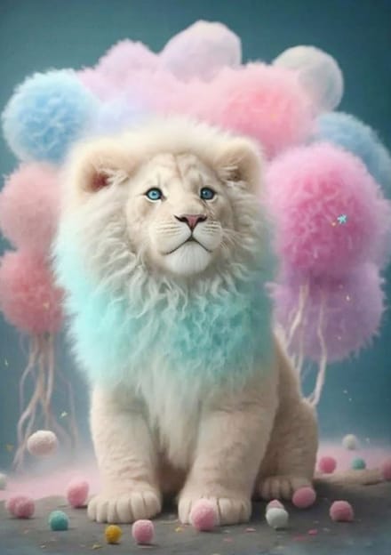 Diamond Painting - 30x40 cm - Dieren - Leeuw - Voor Kinderen