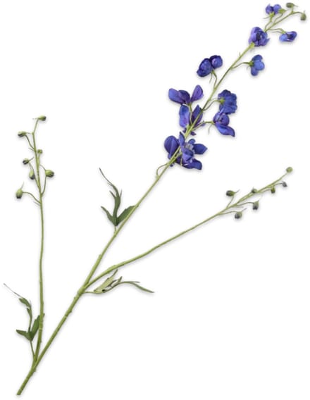 Silk-ka Kunstbloem-Zijden Bloem Delphinium Tak Paars 101 cm Per 2 Stuks