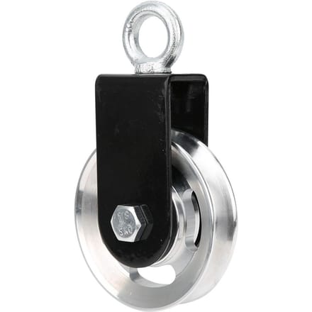 Fitnessapparaat Beugel RVS Katrol Stille Hangwiel DIY Accessoire black