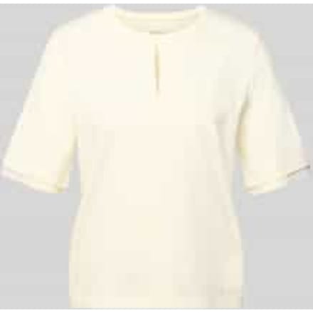 T-shirt met ronde hals en cut-out