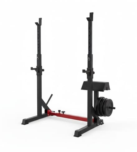 YOR® Squat Rack - Squat Wedge - Power Rack - Zwart - 120cm x 68cm x 167cm