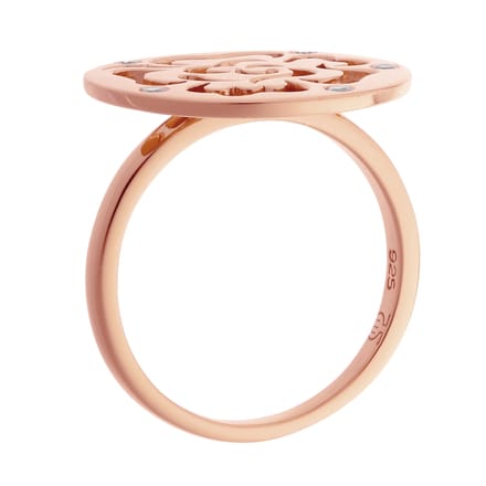 Orphelia Dames 925 Sterling Zilveren Ring - Roze ZR-7079/1
