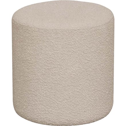 House Collection Bouclé Poef Ø 34 cm Runa Beige
