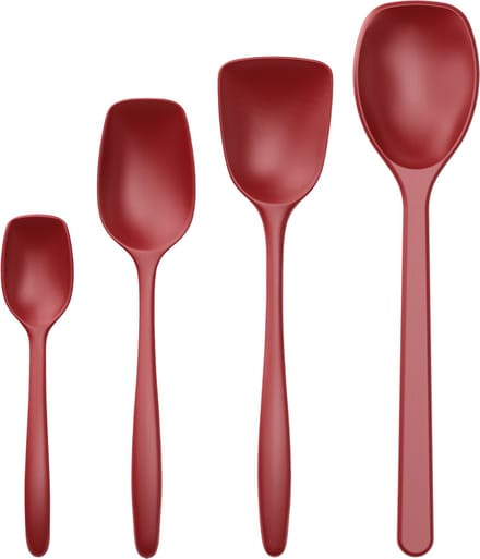 Rosti - Classic kitchen spoons Set of 4 - Red