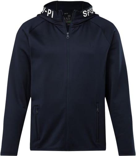 JAY-PI - Heren - Trainingsjack FLEXNAMIC® tennis softshell capuchon - Donkermarine - Maat XL
