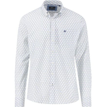 Fynch-Hatton Overhemd Abstract Combi Pattern Button-Down Turf Green / male