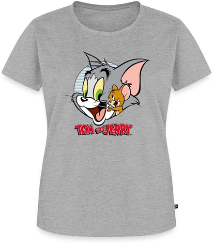 Tom En Jerry Knuffelig Premium T Shirt Dames
