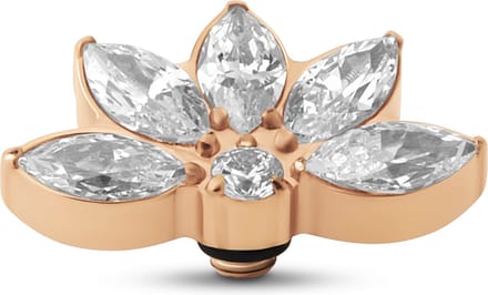 Melano Twisted Vintage CZ Steentje Crystal Rose