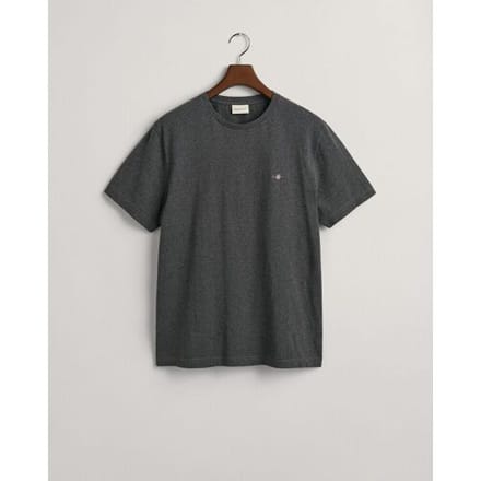 Gant T-Shirt Regular Uni Fine Shield Embroidery Antraciet Melange / male