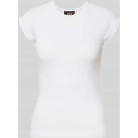 Slim fit T-shirt met ronde hals model 'Star'