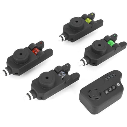 ABS Plastic Vis Electronic Vis Aanbeet Alarm Zoeker Geluidswaarschuwing Indicator black