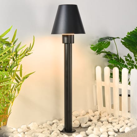 Moderne buitenlamp Bruno zwart, 80 cm