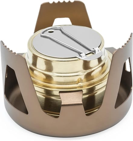 Outdoor Mini Draagbare Alcohol Kachel Brander Voor Backpacken Wandelen Camping Survival (Koper)