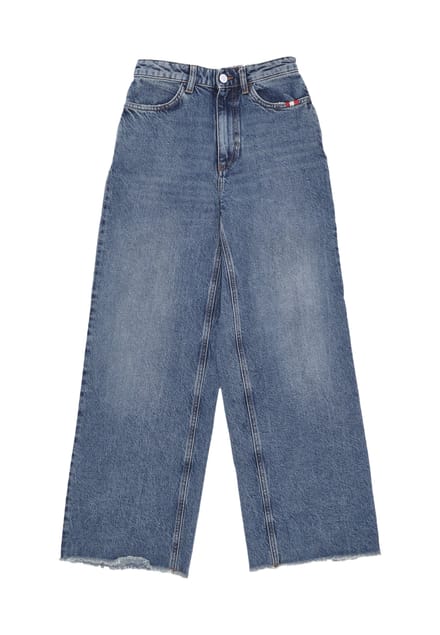 Damesjeans W Linda Used Cut Denim Denim