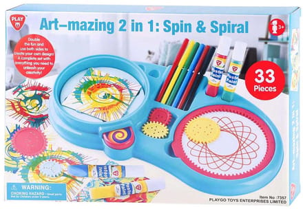 Playgo 2-in-1 Spiral Drawing Set - 33 pieces.