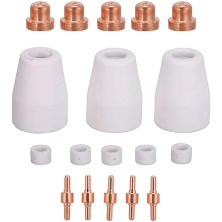 Consommables de coupeur plasma 18 pièces Consommables de machine de découpe plasma portable et légère pour CUT ?40