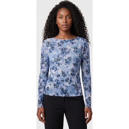 & Other Stories St Yvonne Mesh Top Blue Größe: S | Hemden Outlet | Damen | Blau